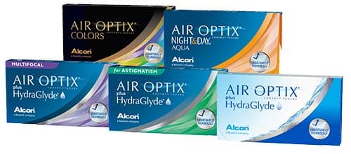 Air Optix boxes of contacts